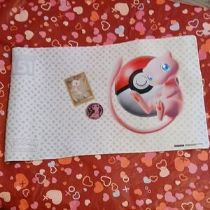 Mew Pokémon Playmat with Card
